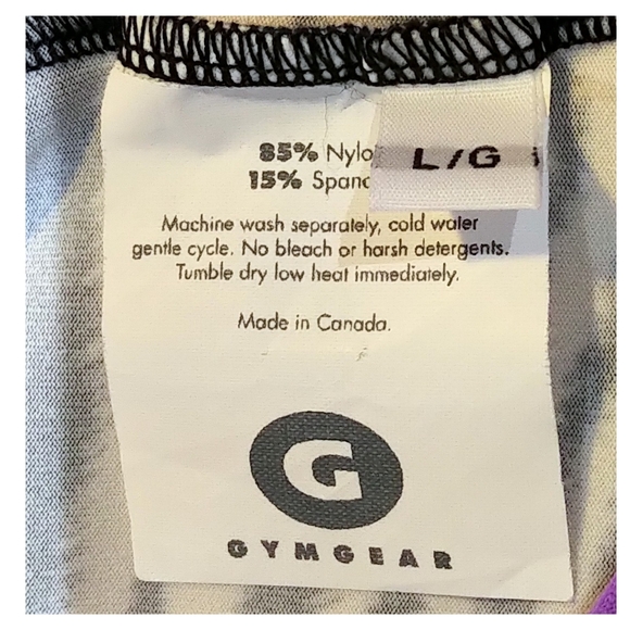 GymGear Dance / Gymnastics Shorts - Purple / Zebra Print - Child Large - Picture 3 of 3